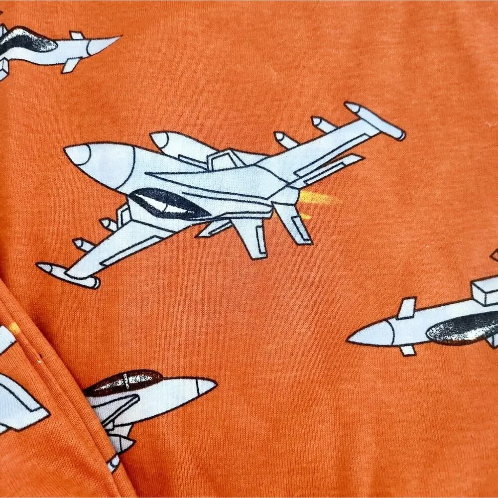 12 New Carter's 4 Piece Kids Airplane Print Pajamas